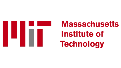The MIT logo with the red and grey acronym next to the full name Massachusetts Institute of Technology in red text.
