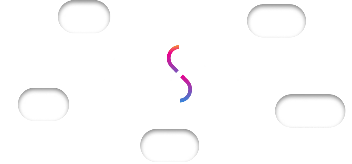 Illustration highlighting social connections and growth, featuring the slogan "We connect people, we grow with people" at Social Station.
