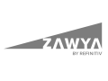 Zawya English logo in grey